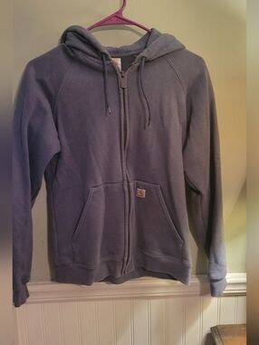 Carhartt Women’s Full-Zip Hooded Sweatshirt - Slate Blue